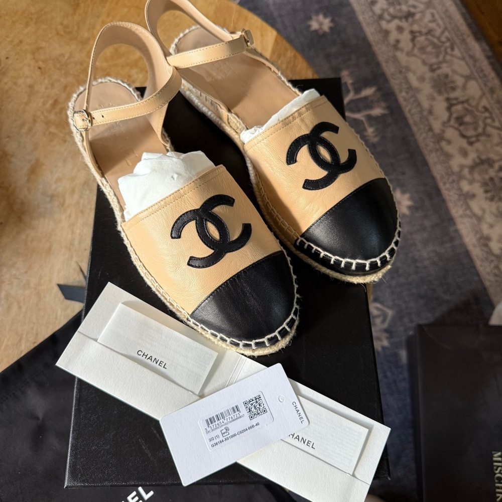 Chanel Lambskin Espadrilles